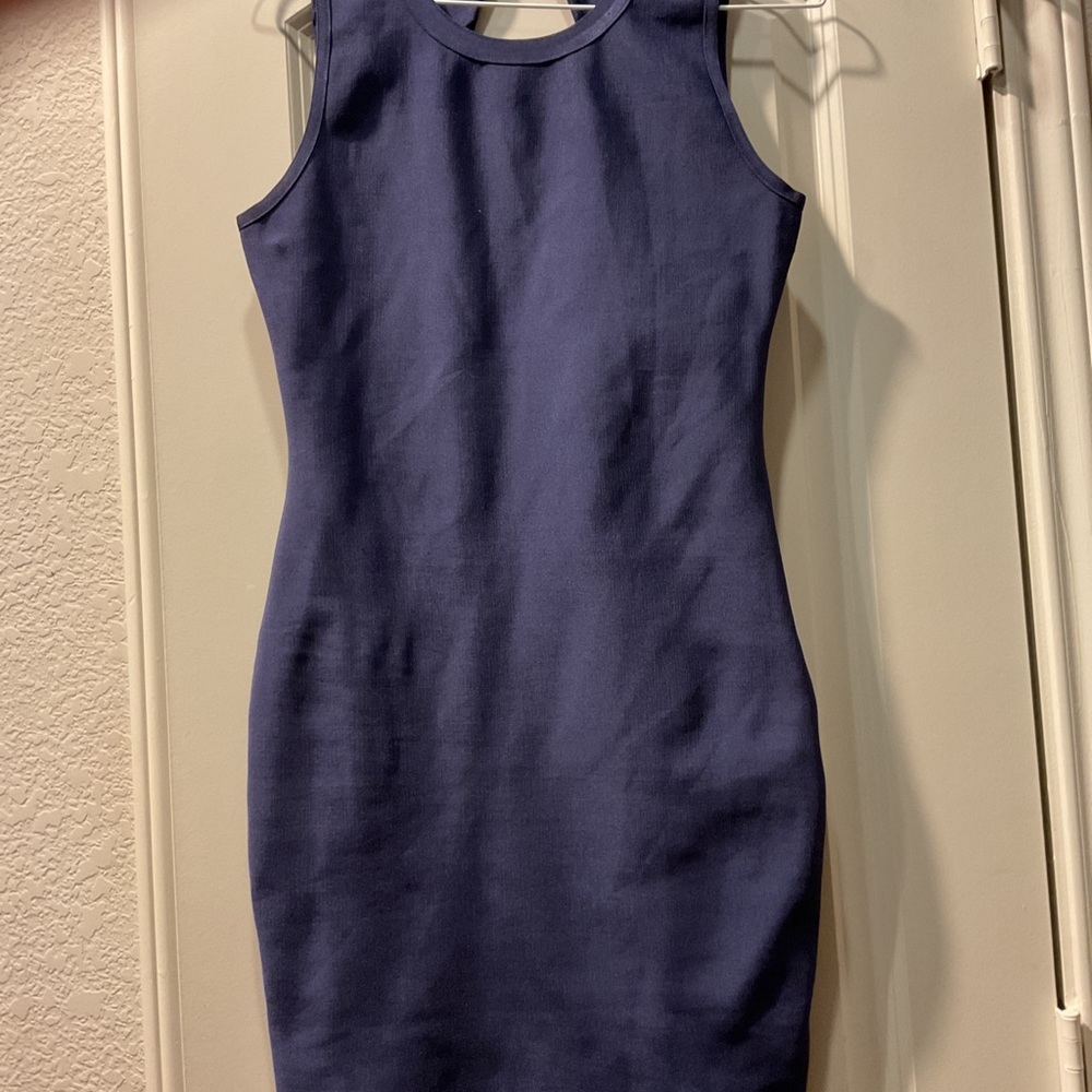 STELLA LUSE Sz M Slate Blue Body-con Dress